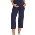 Navy Maternity Pants - Front View