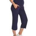 Navy Maternity Pants - Side View