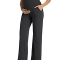 Black Maternity Pants - Side View