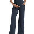 Navy Maternity Pants - Front View