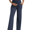 Navy Maternity Pants - Front View
