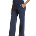 Navy Maternity Pants - Side View