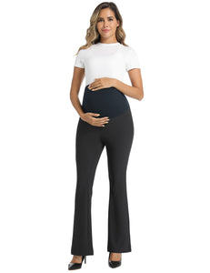 Maternity Flare Stretchy Bootcut Pockets Work Pants
