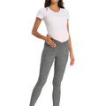 Melange_Gray_Maternity_Leggings_comfort_fit2