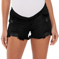 9201Black Maternity Short front View