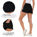Black Maternity Short pocket detail