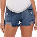 Blue_Maternity_Short_front_View2