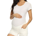 White_Maternity_Short_comfort_fit