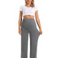 Black_Melange_Gray_Maternity_Pants_Front_View2