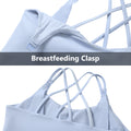 Light Blue Breastfeeding Nursing TankTops detail View