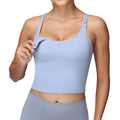 Light Blue Breastfeeding Nursing TankTops  front View