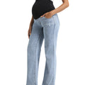 Light blue Maternity Pants - Side View
