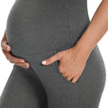 Melange_Gray_Maternity_Pants_with_pockets