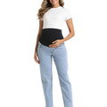 Light_blue_Loose_Fit_Boyfriend_Maternity_Jeans_Comfort_Fit