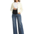 Vintage Blue blue Maternity Pants - Comfort Fit