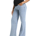 Light Blue Maternity Pants - Side View