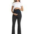 Black_Maternity_Flare_Leg_Pants_ Comfort_Fit