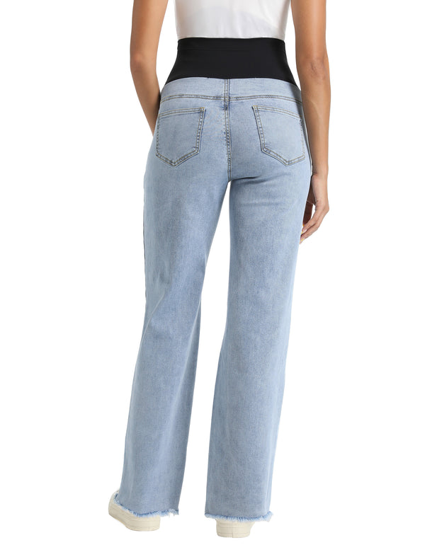 Light blue Maternity Pants - Back 1