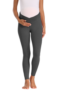 Dark_Gray_Maternity_Leggings_front_View