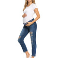 Dark_Blue_Maternity_Jeans_Pant_comfort_fit_front