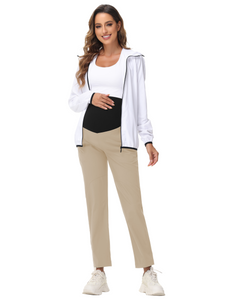 Beige_Maternity_Pants_front_View