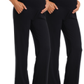 Black_Black_Wide_leg_Pants_Front_View