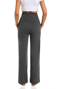 Black&Gray_Maternity_Pants_back_View
