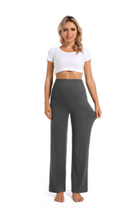 Black&Gray_Maternity_Pants_front_View
