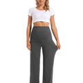 Black_Gray_Wide_leg_Pants_front_View