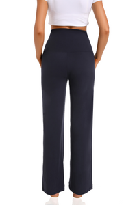Black_Navy_Maternity_Pants_back_View