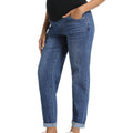 Dark Blue Maternity Pants - Side View