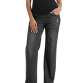 Wash Black Maternity Pants - Front View